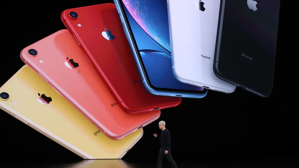 Apple CEO Tim Cook announces the new iPhone 11