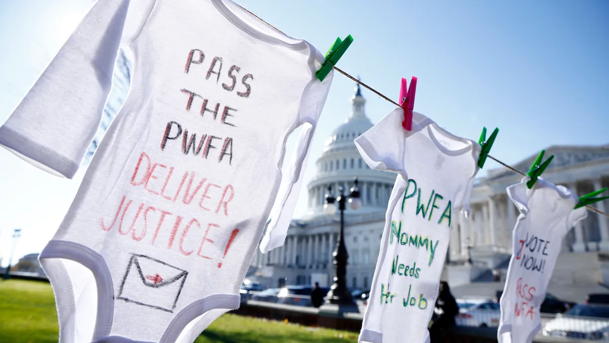 Pregnant Workers Fairness Act advocates rally on Capitol Hill