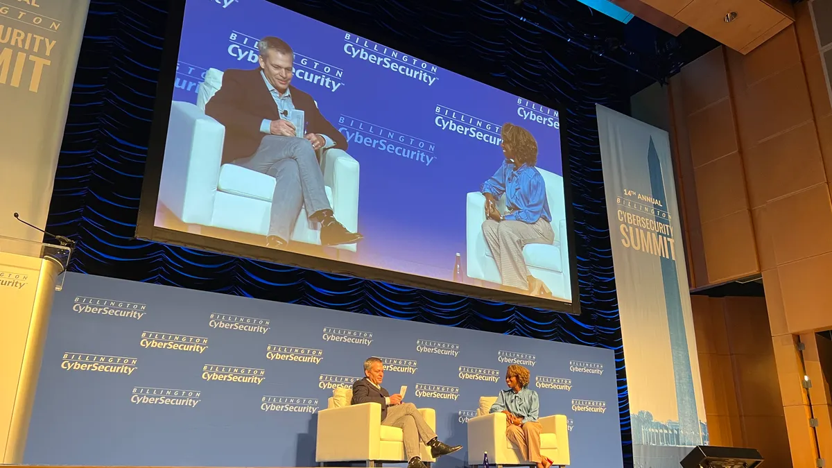 Acting National Cyber Director Kemba Walden speaks during the Billington Cybersecurity Summit on Sept. 5, 2023 in Washington, D.C.