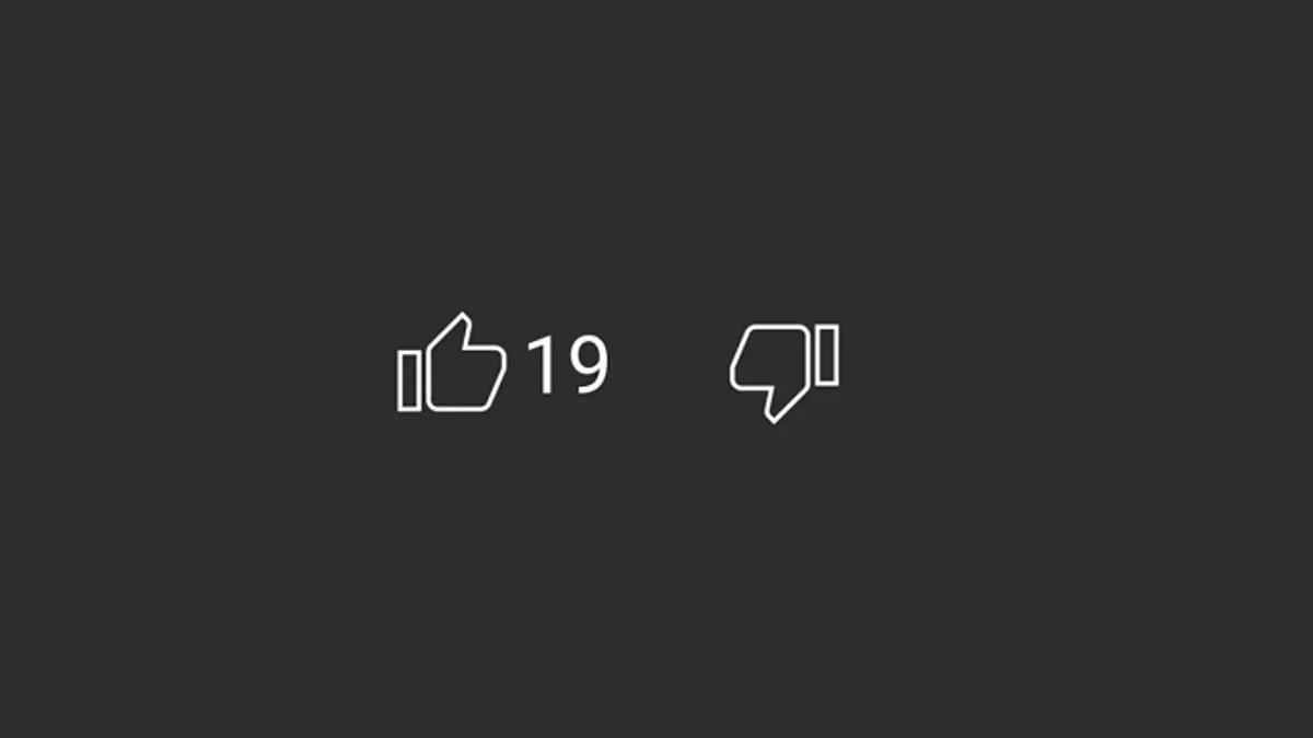 YouTube downvotes
