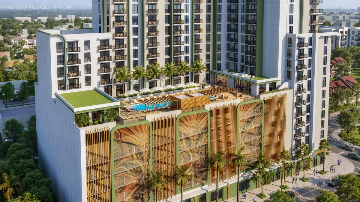 Rendering of Neology's upcoming development with the Rubell family and Lion Development Group.
