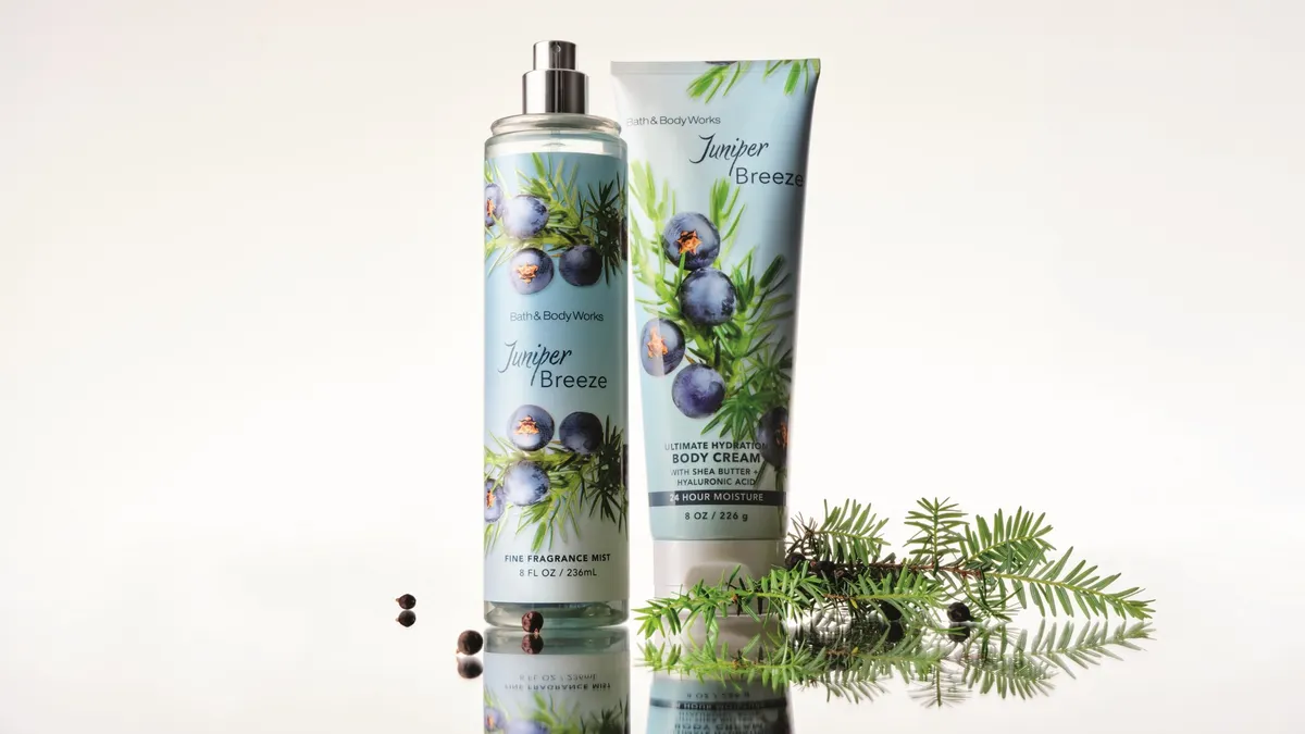 Juniper Breeze products from Bath & Body Works.