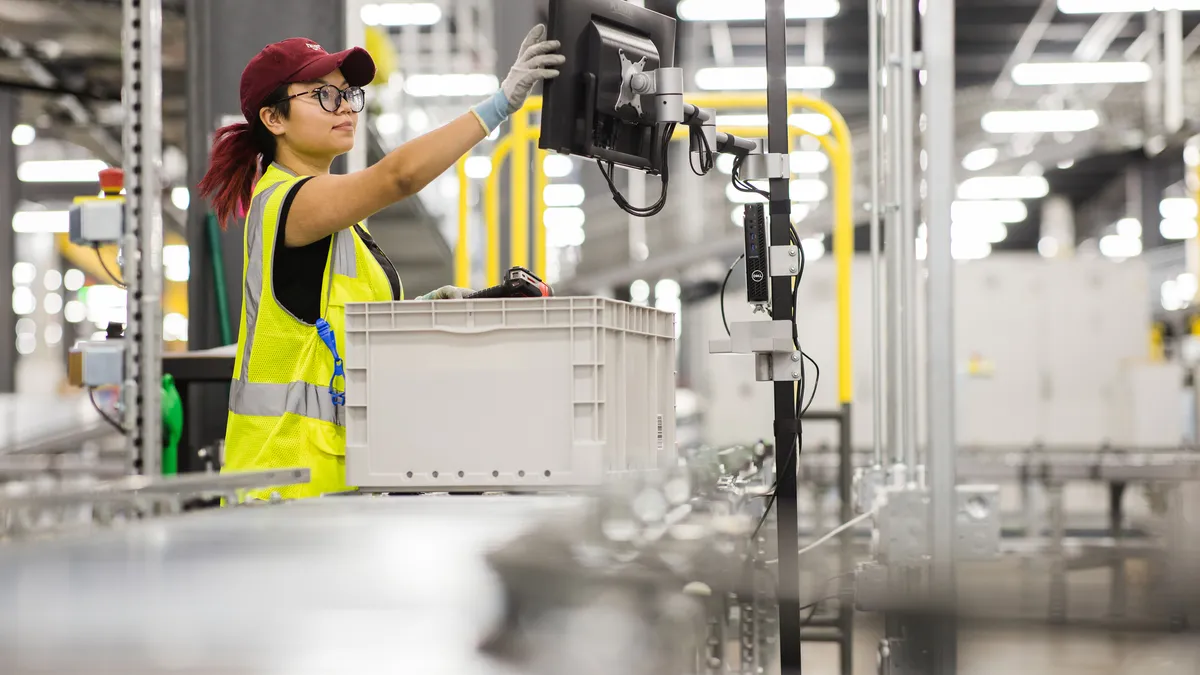 Simulated work environment of new fulfillment center.