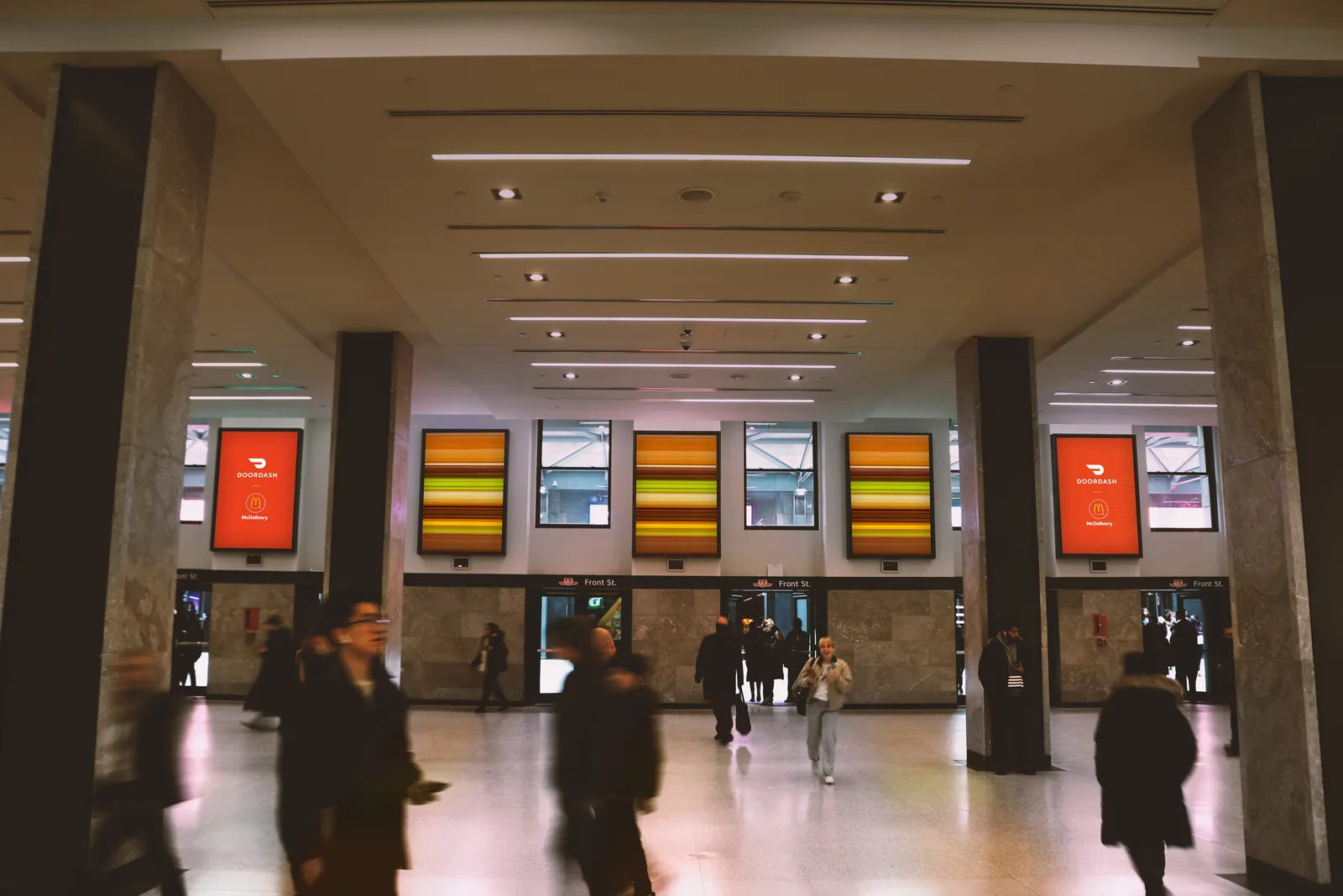 DoorDash's "Faster Food" campaign at Toronto's Union Station