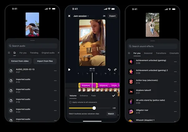 Edits adds new audio and font features
