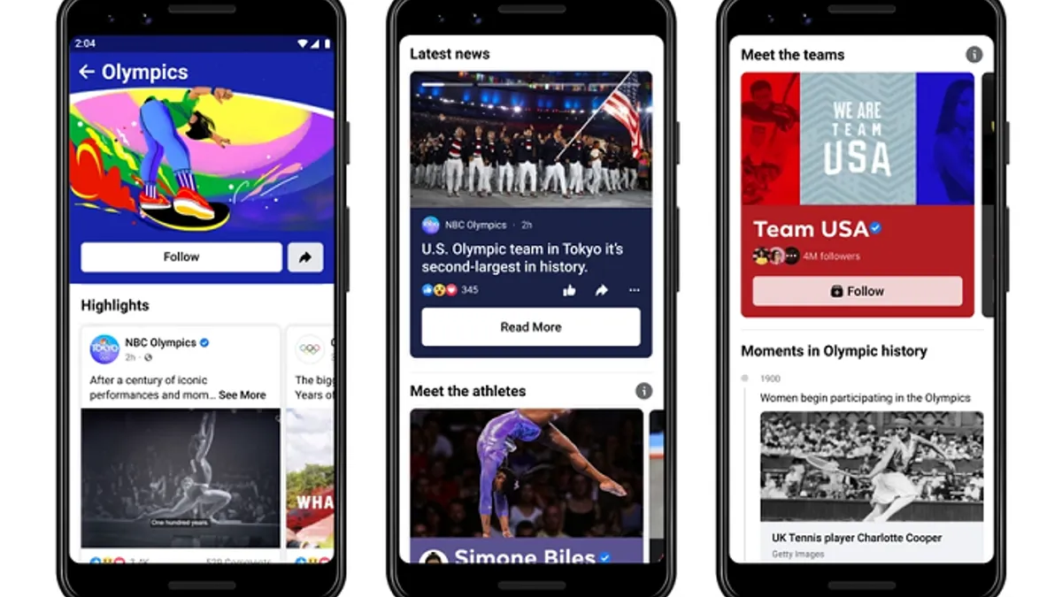 Facebook Olympic Games Hub