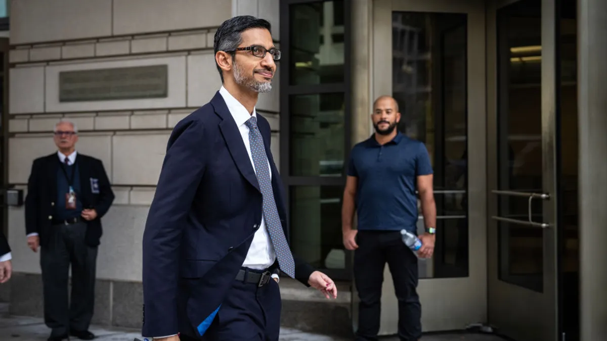 Sundar Pichai, David Rubenstein, Google antitrust case,