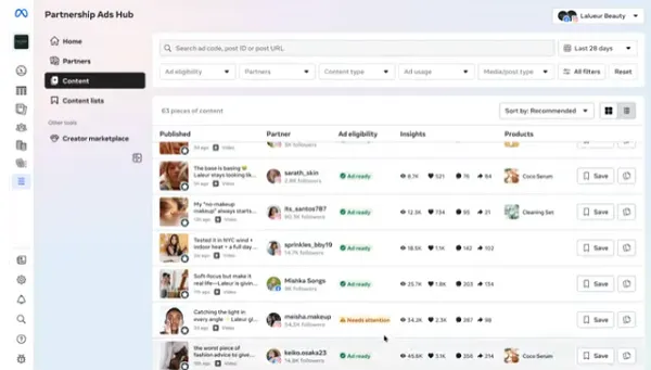 Meta partnership ads update