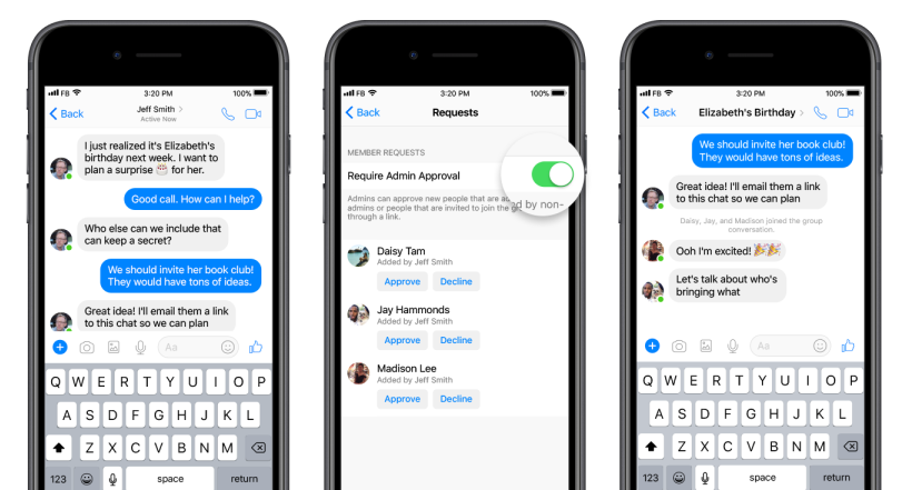 Messenger Adds Group Admin Tools, Group Chat Links | Social Media Today