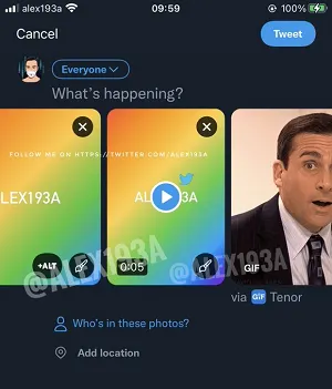 Twitter attachments update