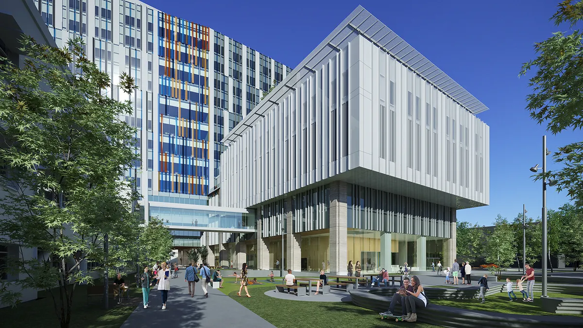 The UC Davis Health tower ranked the biggest project to break ground in April, according to Dodge Construction Network.