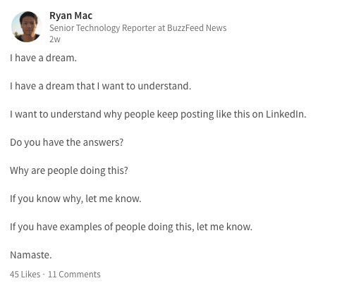 LinkedIn Broetry