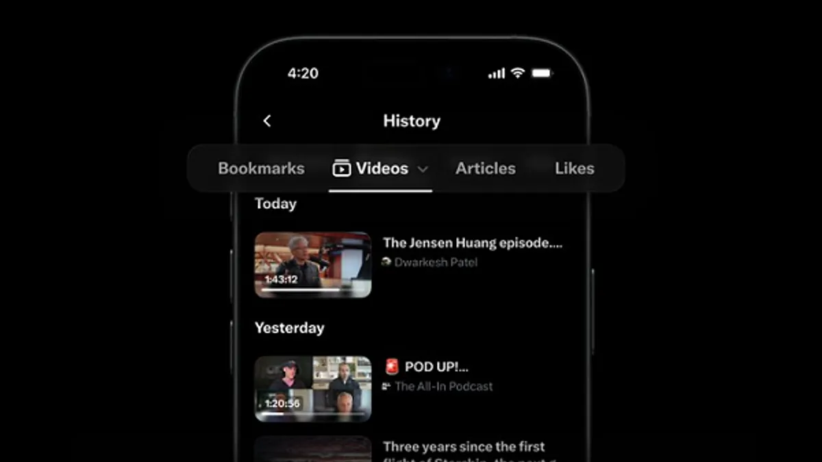 X History tab update