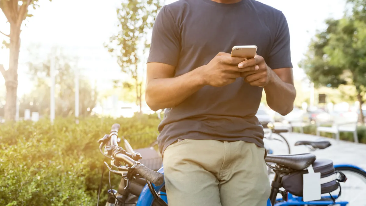 Phone and Bicycle