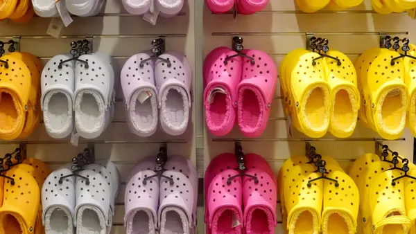 Shot of Crocs footwear at a Crocs store in Chicago Il on July 22, 2021