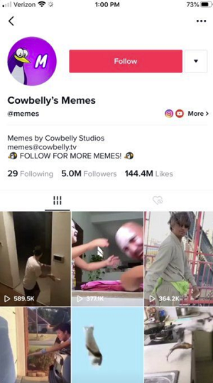 TikTok profile update
