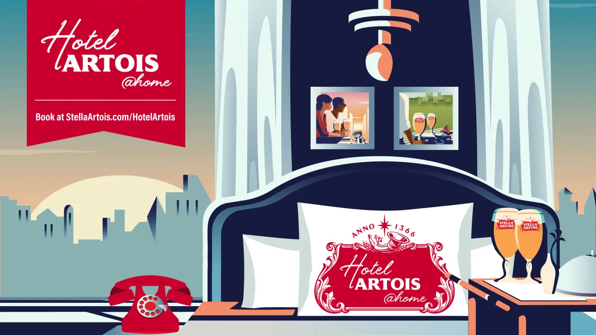 Stella Artois brings five-star hotel service to homebodies