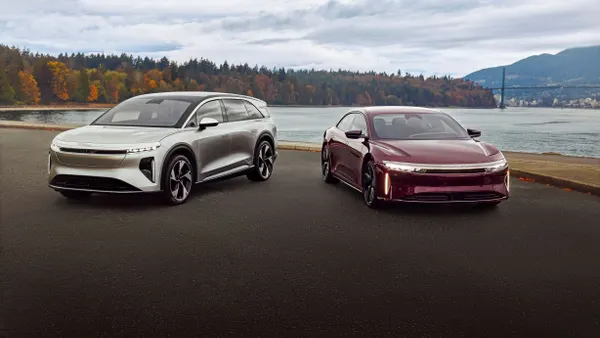 Lucid Gravity SUV and Lucid Air sedan