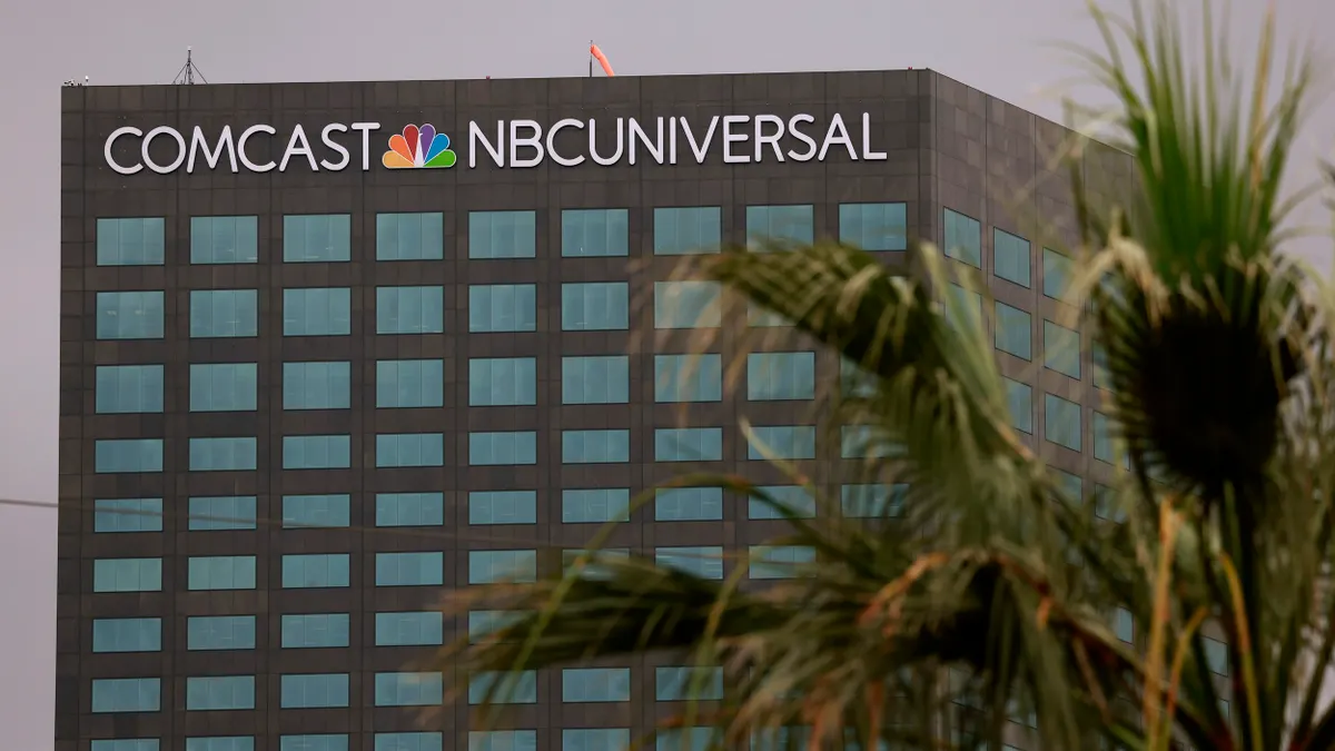 A view of a Comcast NBCUniversal office on June 29, 2026 in Los Angeles, California.
