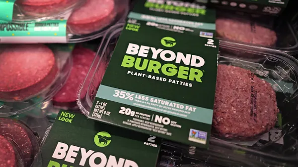 Beyond Meat burger patties in a Chicago grocery store on Feb. 29, 2024