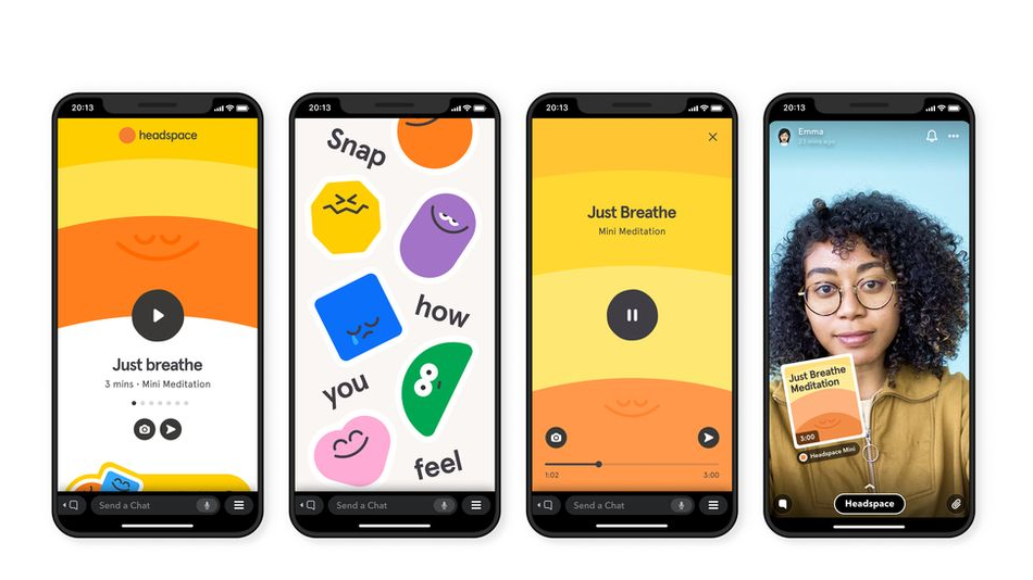 Snapchat Headspace app