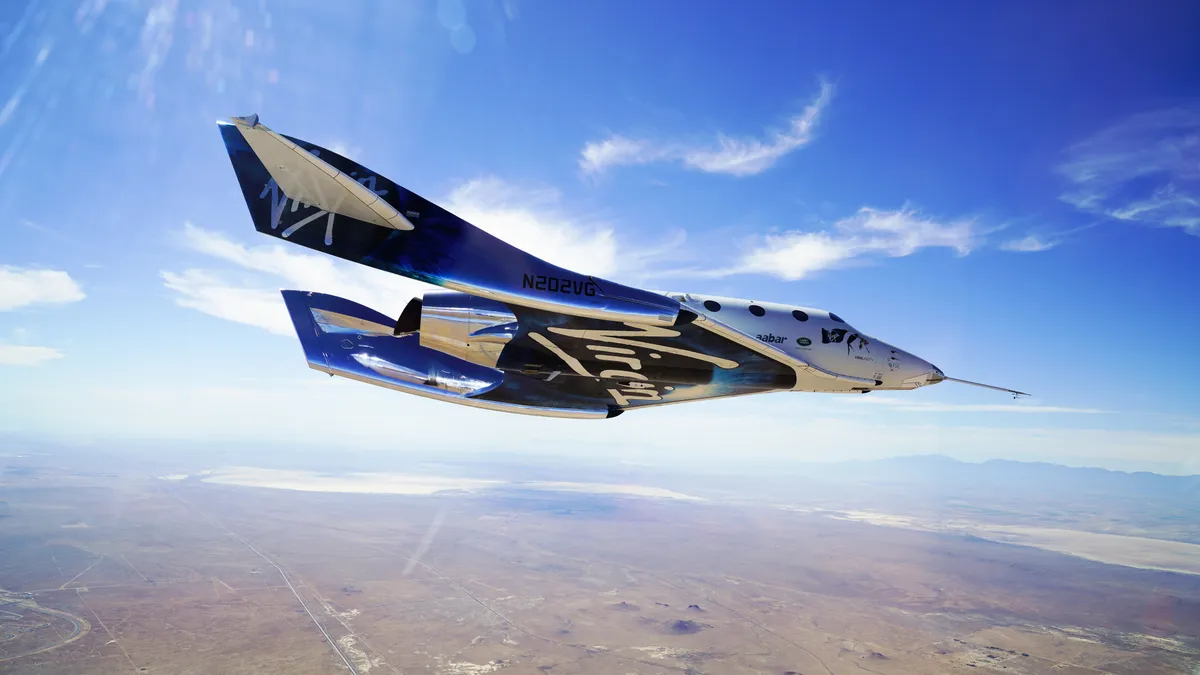 Virgin Galactic's VSS Unity in flight