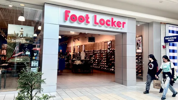 A Foot Locker location in an enclosed mall.