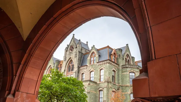 An archway on the campus of University of Pennsylvania.