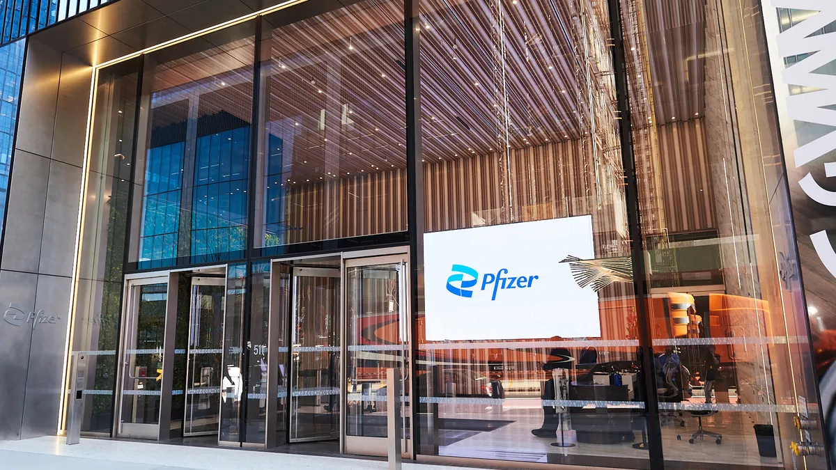 Pfizer HQ entrance