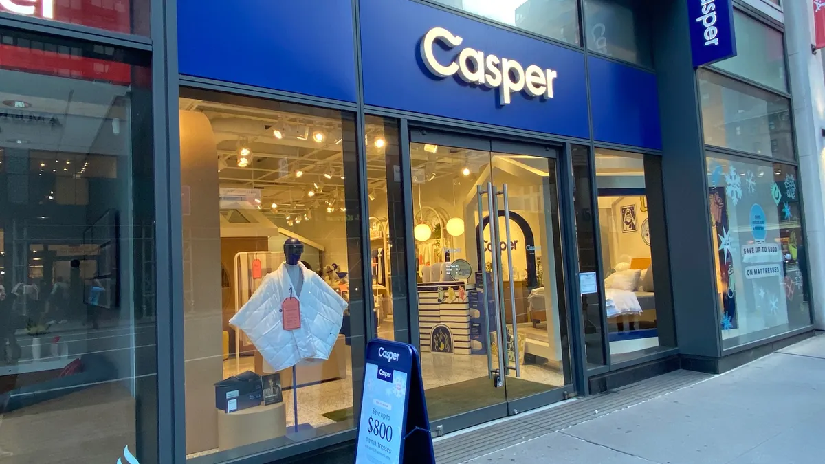 Casper storefront.