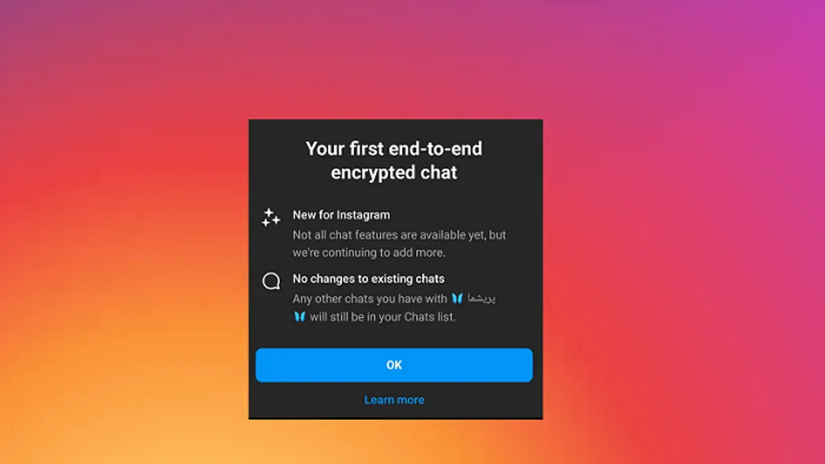 Instagram encrypted chats