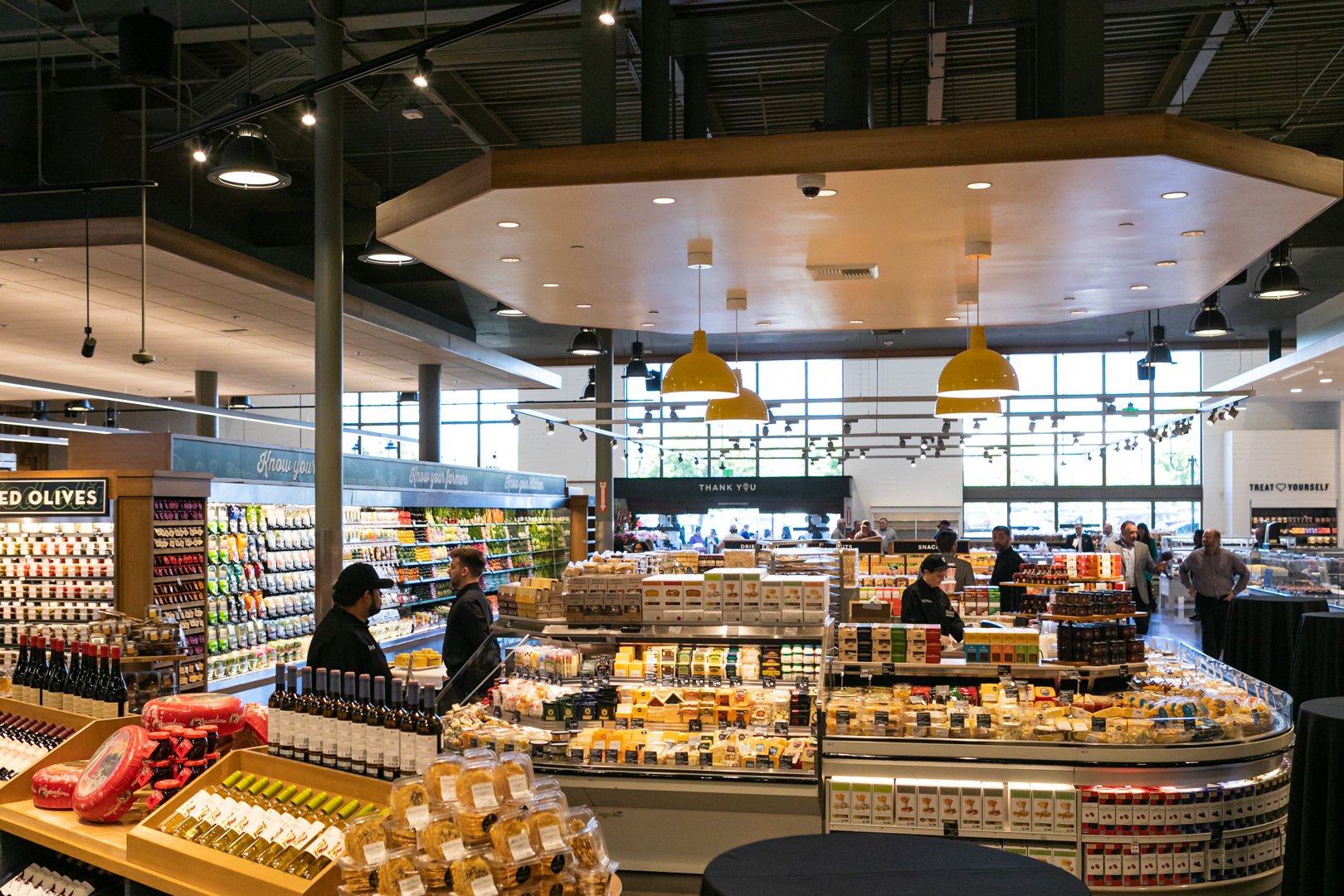 Interior of grocery store