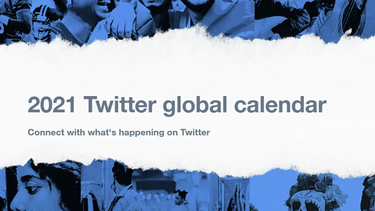 Twitter calendar 2021