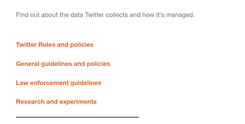 Twitter privacy resources