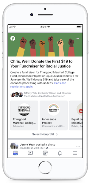 Facebook fundraisers