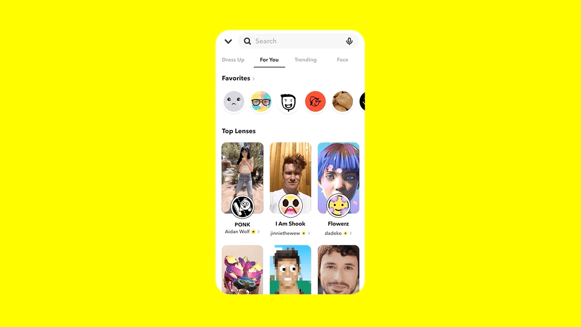 Snapchat Dress Up Mode