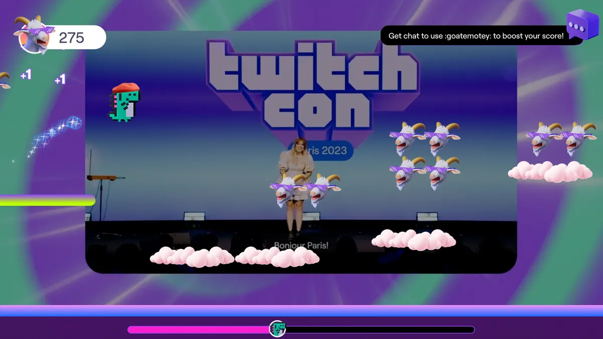 Example gameplay of the Twitch Recap Game