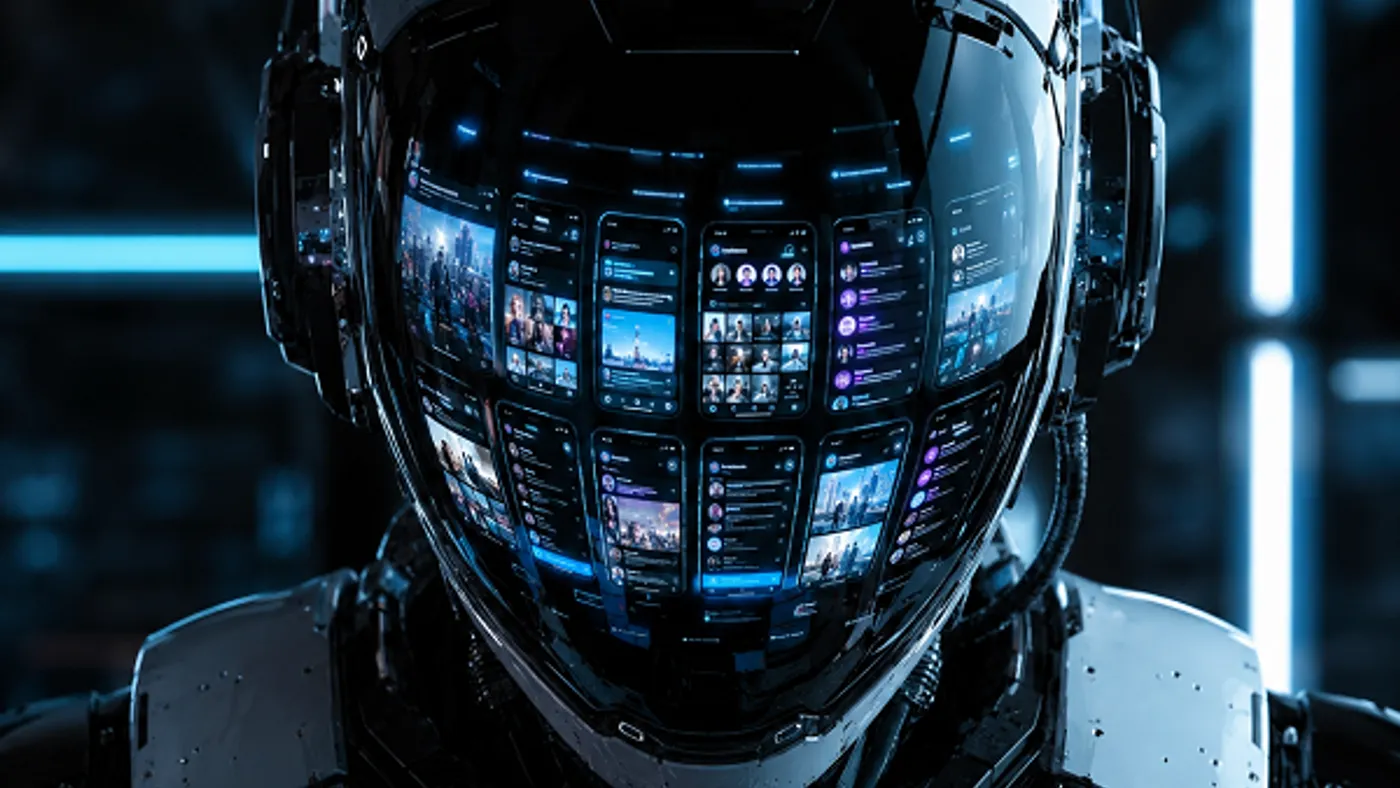 Robot social media