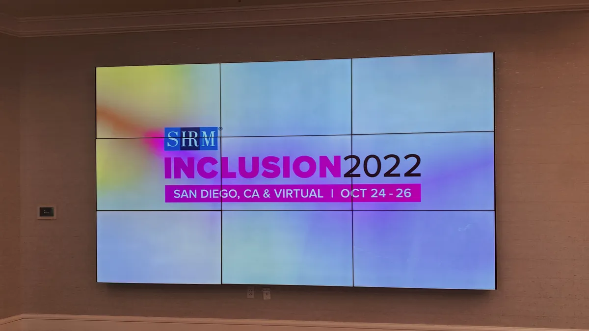 A digital banner announcing SHRM Inclusion 2022