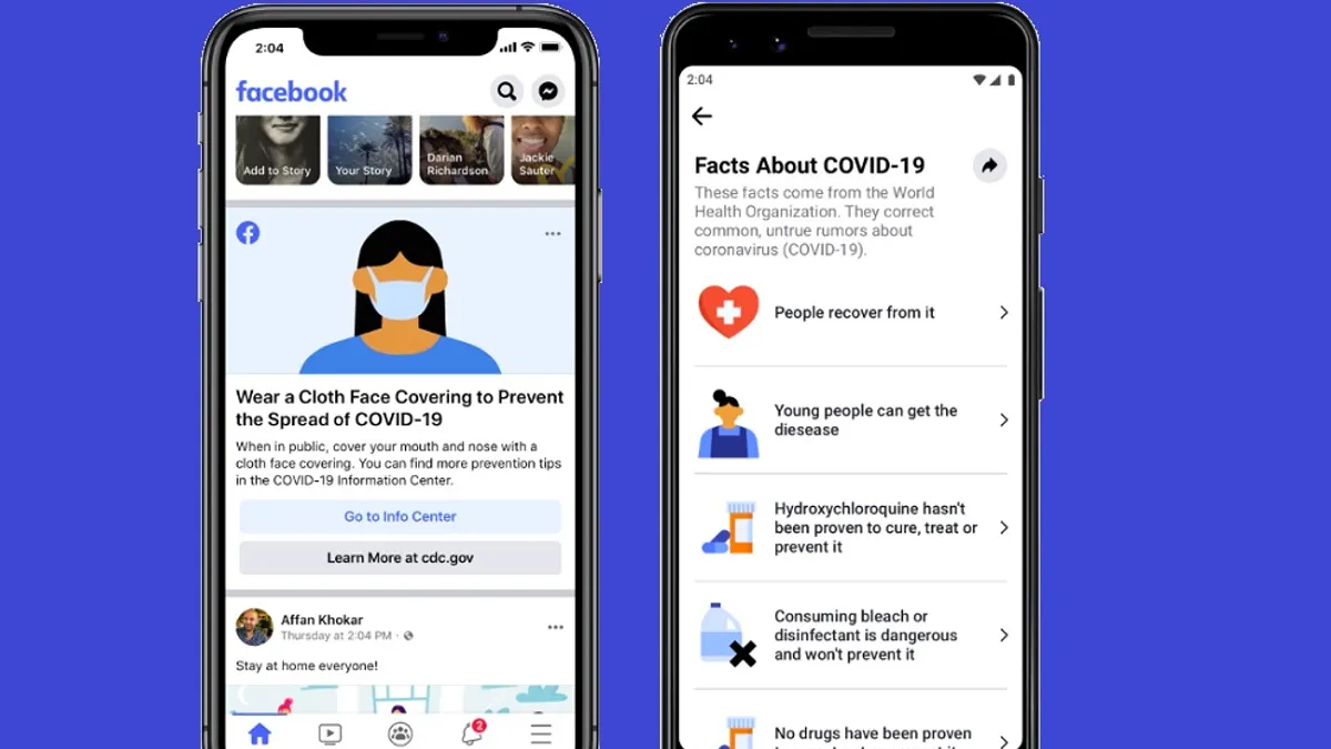 Facebook Facts about COVID-19