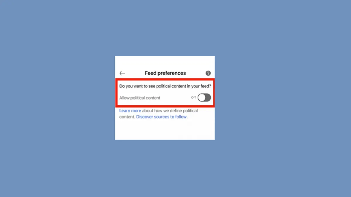 LinkedIn Political Posts Option