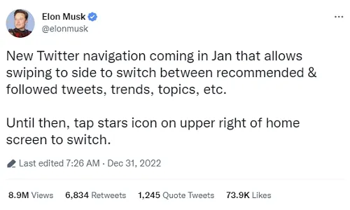 Elon Musk tweet