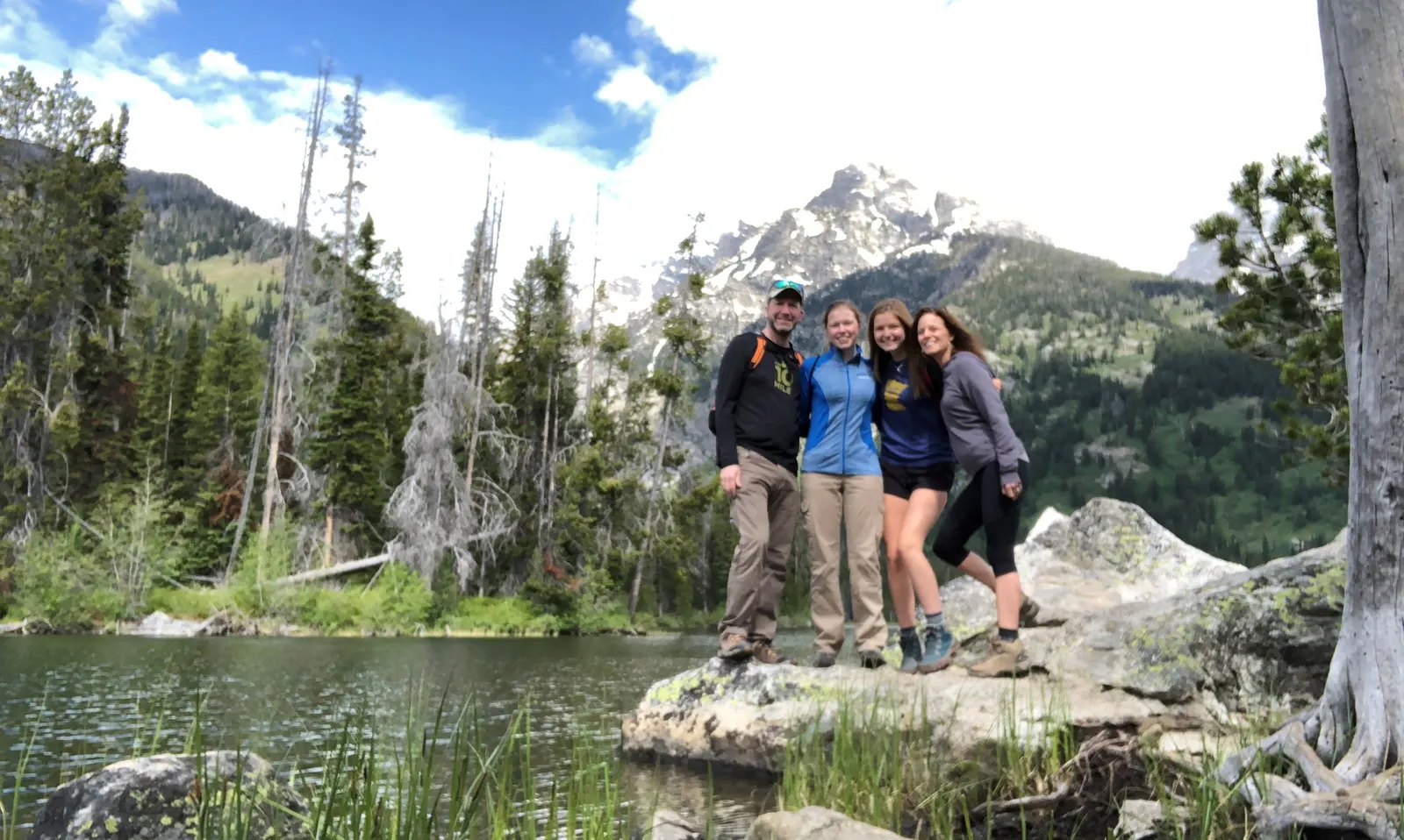 Lynn Blake and her family out West.
