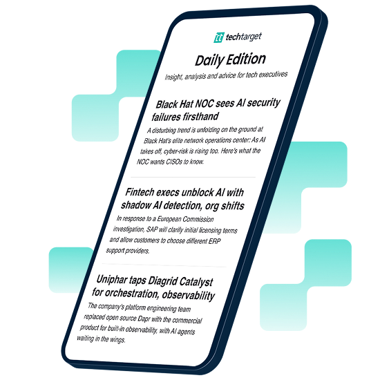 Newsletter example on mobile