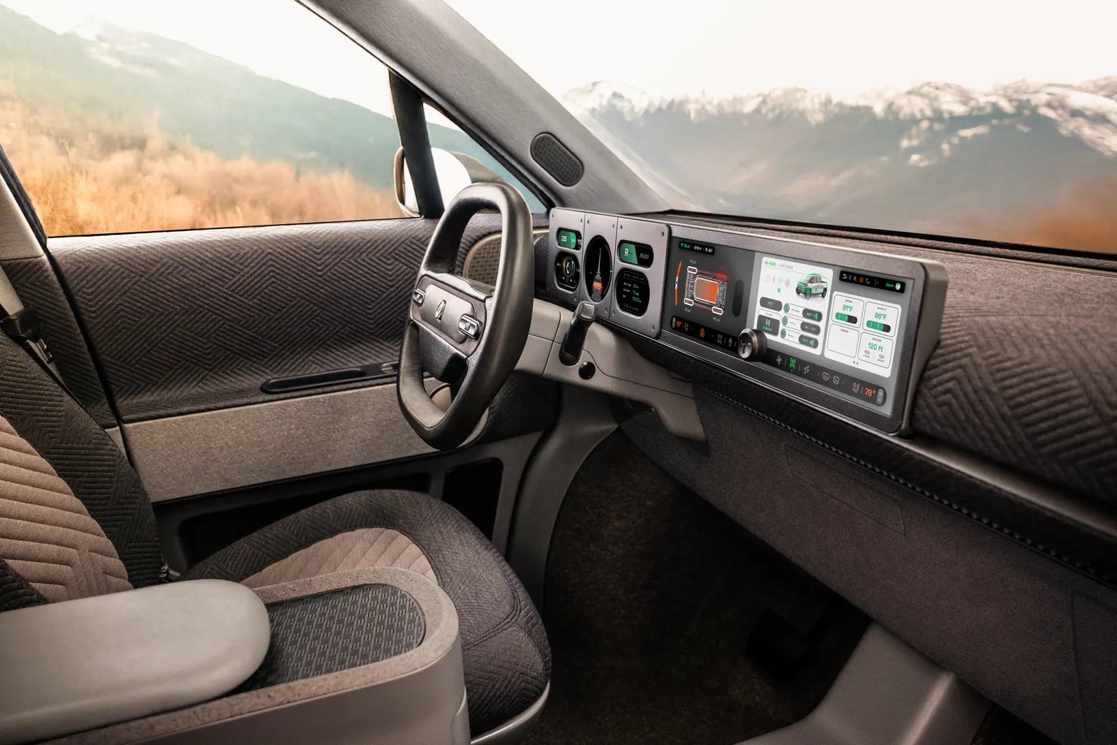 Interior of Telo MT1 prototype