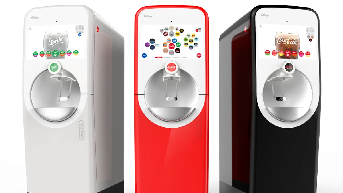 Coke freestyle machine sales