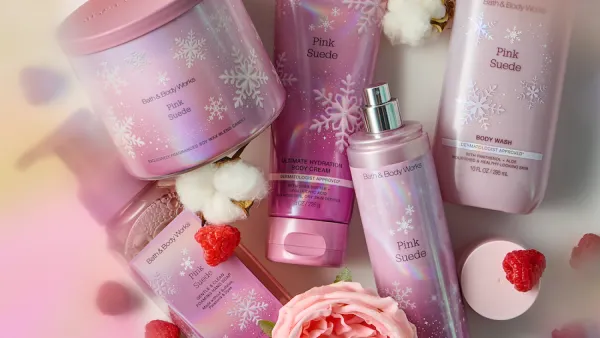 Pink Suede products from Bath & Body Works