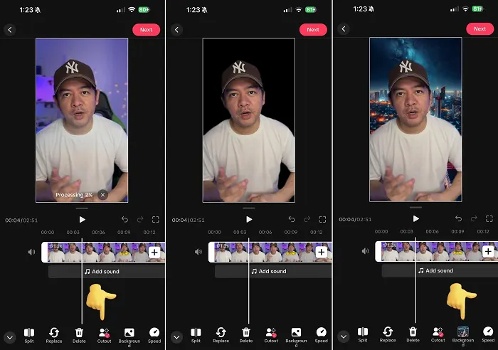 TikTok cutout