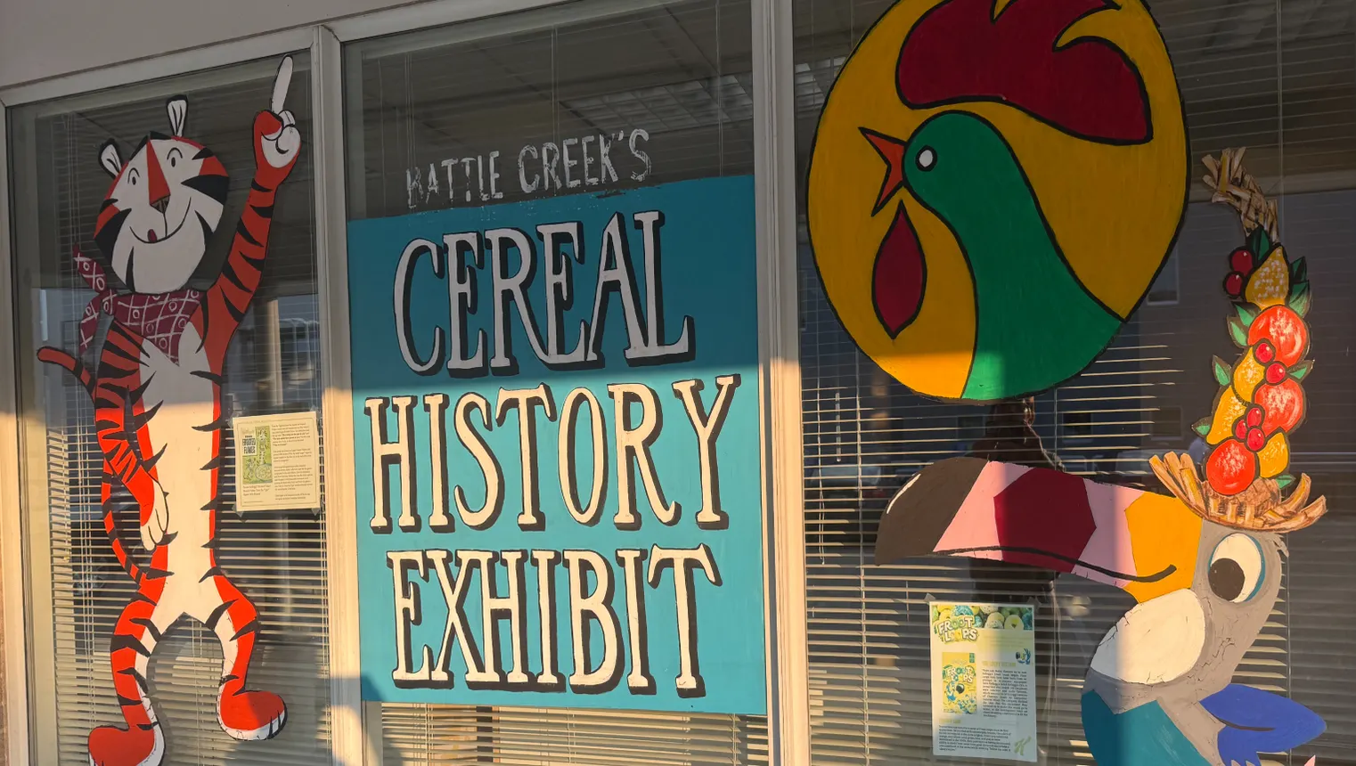A cereal exhibit in Battle Creek, Michigan