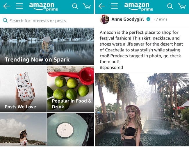 Amazon Spark screenshots